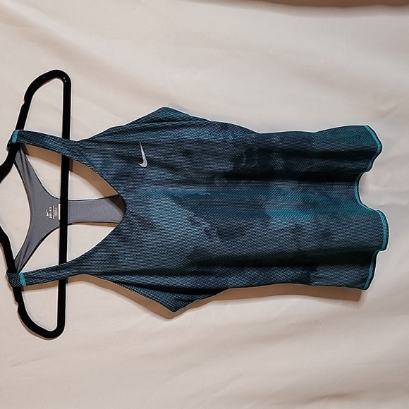 Nike Razor Back Tank Top Large Teal - Picture 1 of 5